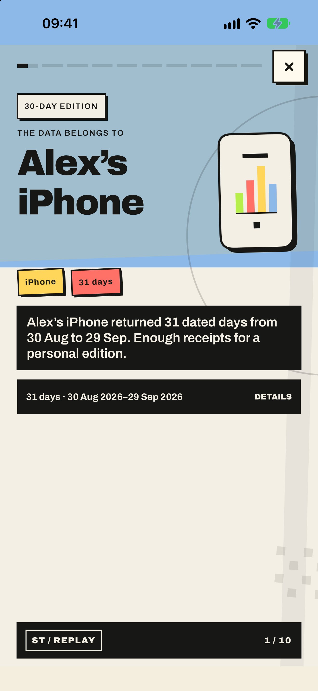 Story card 01: The data window